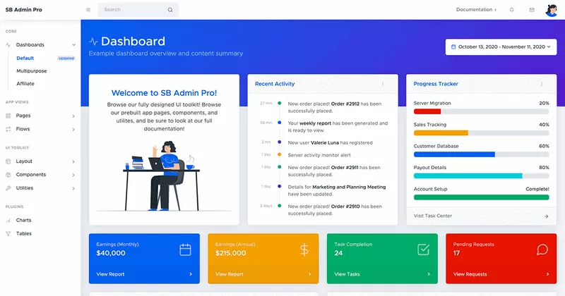 SB Admin Pro - Premium Bootstrap Admin Theme