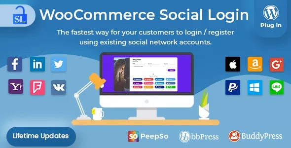 Social Login - WordPress / WooCommerce Plugin