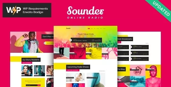 Sounder v1.3.8 - Online Internet Radio Station WordPress Theme + RTL