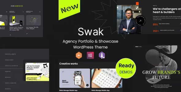 Swak v1.0.2 - Agency Portfolio & Showcase WordPress Theme