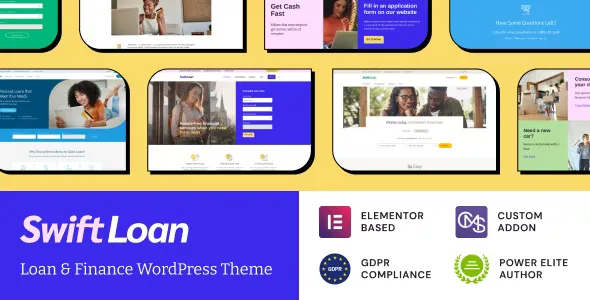 Swift Loan - Payday & Banking Finance WordPress Theme