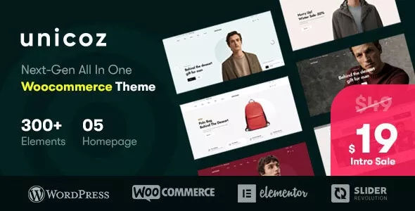 Unicoz v1.0.6 - Elementor WooCommerce Theme