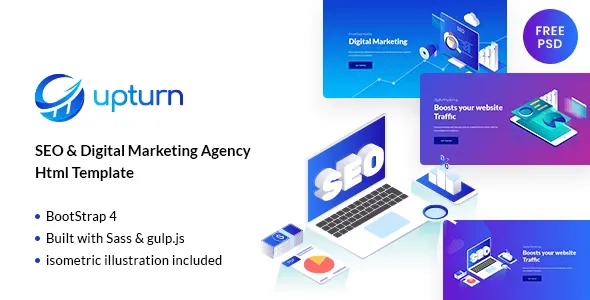 Upturn - SEO And Digital Marketing Agency HTML Template