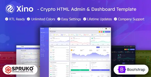 Xino v11 - Cryptocurrency Admin Dashboard HTML Template