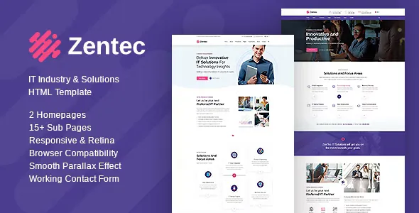 Zentec - IT Solutions and Services Company Template