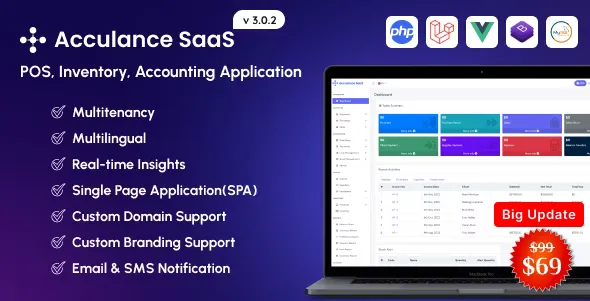 Acculance SaaS - Multitenancy Based POS, Accounting Management System