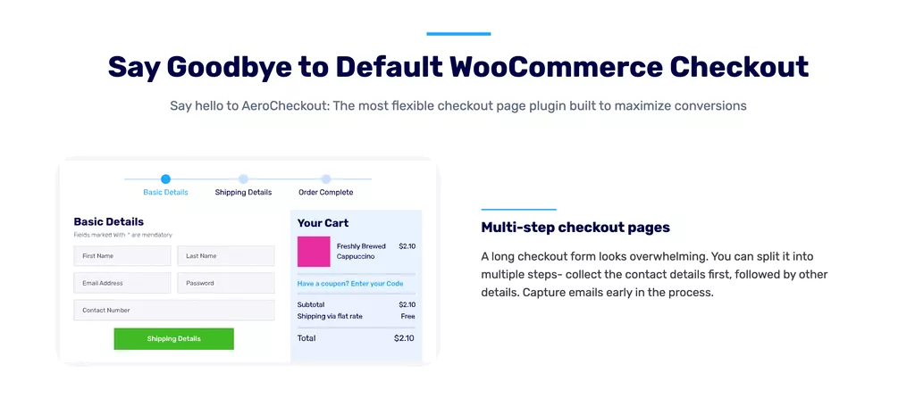 AeroCheckout - Custom Checkout Pages in WooCommerce