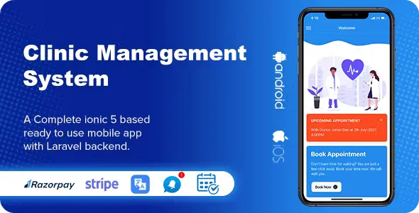 Appointment Booking and Scheduling App (Ionic & Laravel) Android + iOS