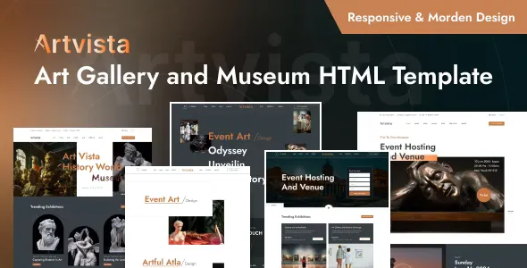 Artvista - Art Gallery and Museum HTML Template