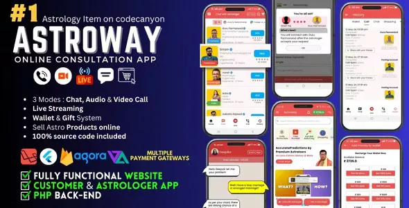 Astroway - Astrology Consultation App with PHP Backend