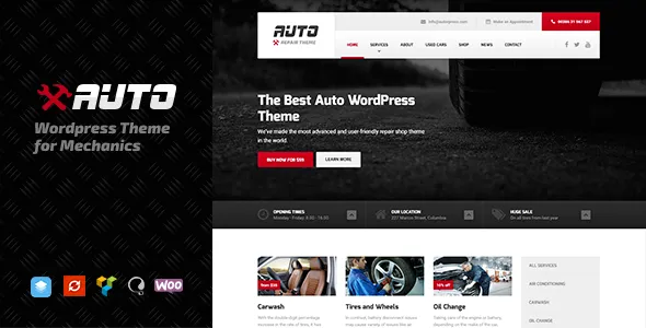 Auto - WordPress Theme for Mechanic, Car Dealers and Repair Shops