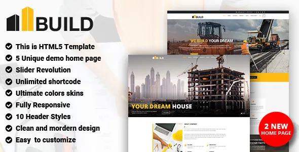 Build - Construction HTML Template