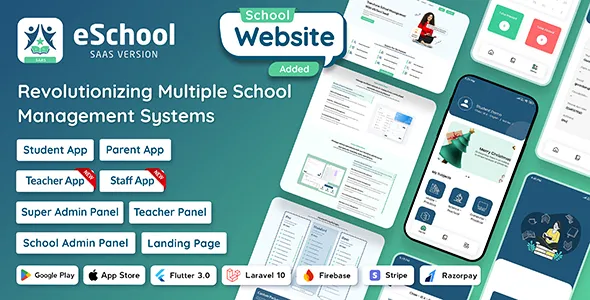 eSchool SaaS - School Management System with Student