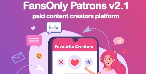 PHP FansOnly Patrons - Paid Content Creators Platform