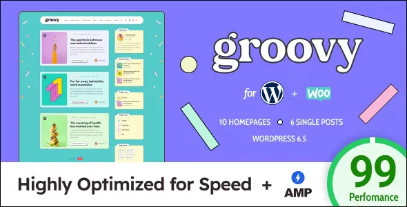 Groovy - Modern & Lightweight Blog for WordPress