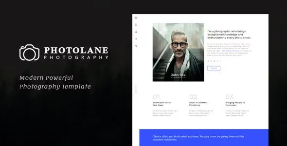 Photolane - Photography HTML Template