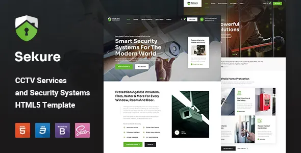 Sekure - CCTV and Security Systems HTML5 Template