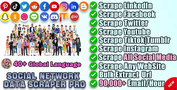 Social Network Data Scraper Pro