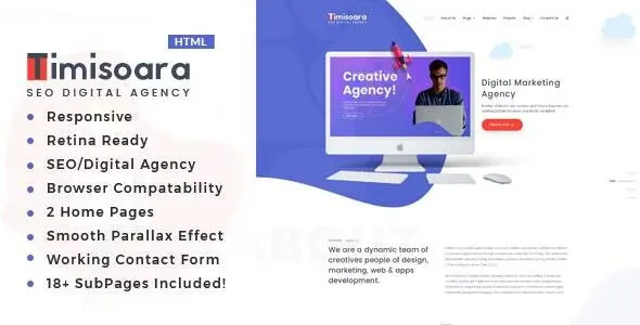 Timisoara - SEO / Digital Agency HTML5 Template