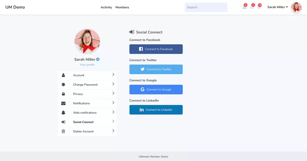 Ultimate Member Social Login Addon