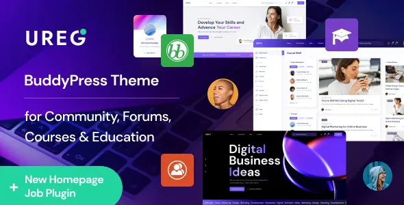 Ureg - BuddyPress & Community WordPress Theme