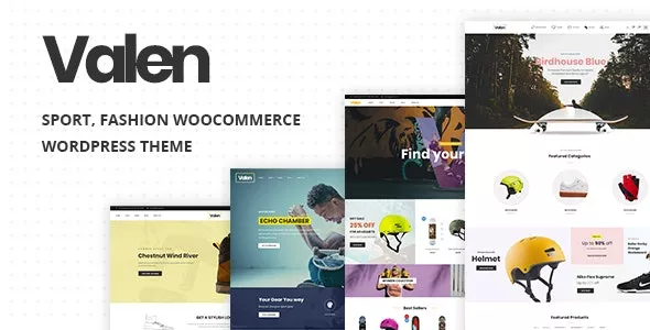 Valen - Sport, Fashion WooCommerce WordPress Theme