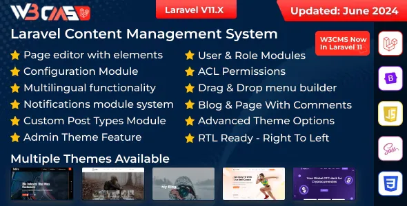 W3CMS-Laravel - Content Management System