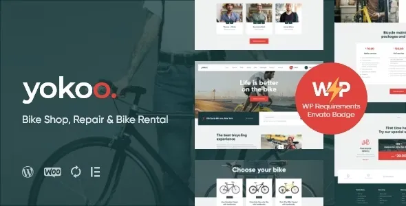 Yokoo - Bike Shop & Rental WordPress Theme