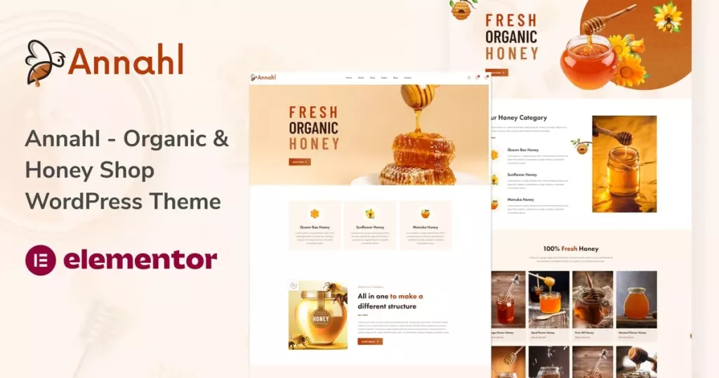 Annahl - Organic & Honey Shop WordPress Theme