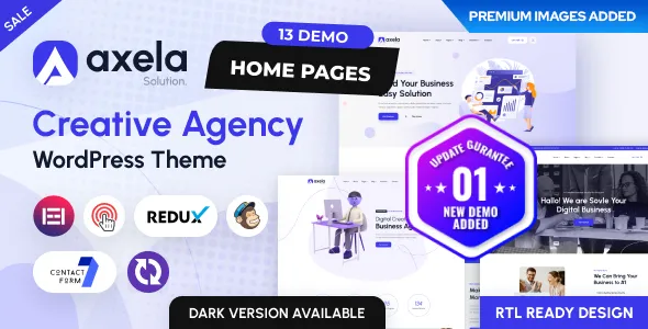 Axela - Creative Agency & Portfolio WordPress Theme