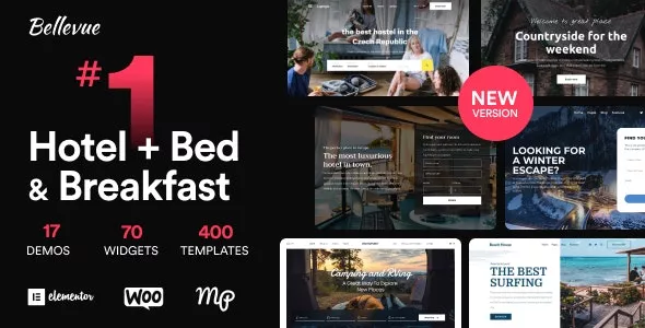 Bellevue - Hotel + Bed and Breakfast Booking Calendar Theme