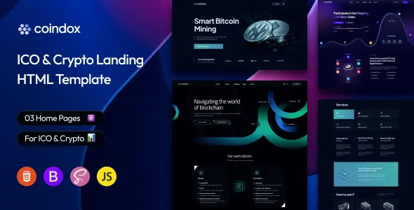 Coindox - ICO & Crypto Landing WordPress Theme