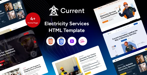 Current - Electricity Services HTML Template