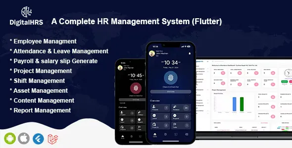 DigitalHR - A complete solution to all your HR needs (Flutter)