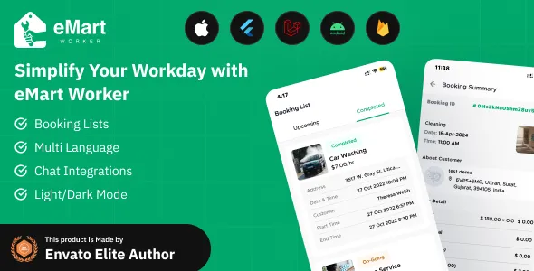 eMart - Worker / Service Man App for On-Demand Service