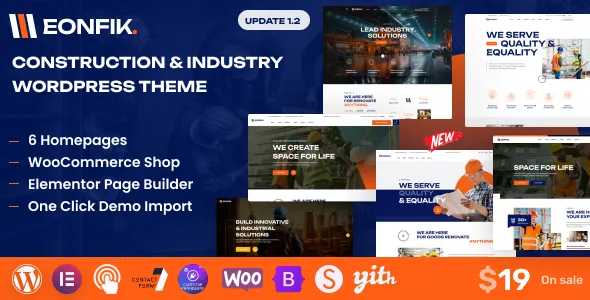 Eonfik - Construction & industry WordPress Theme