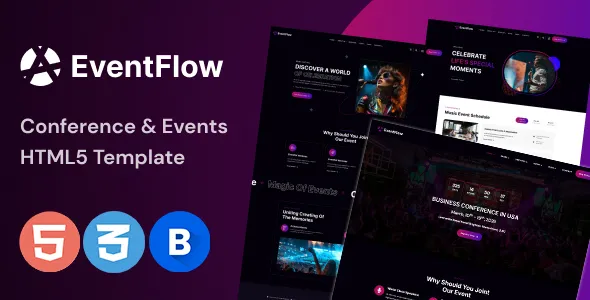 EventFlow - Event, Conference & Meetup HTML5 Template