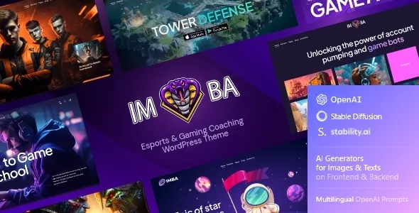 Imba - Esports & Gaming Coaching WordPress Theme