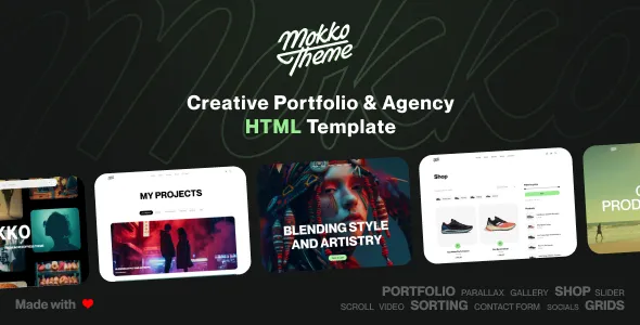 Mokko - Creative Portfolio & Agency WordPress Theme