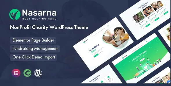 Nasarna - NonProfit Charity WordPress Theme