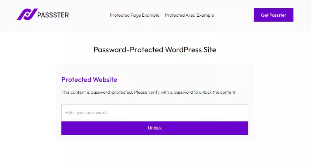 Passster Premium - Password Protect Content in WordPress