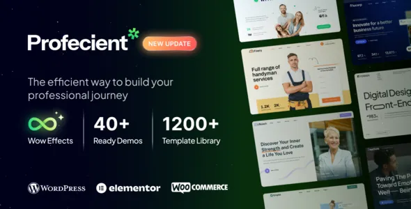 Profecient - Multipurpose Elementor Business & WooCommerce WordPress Theme