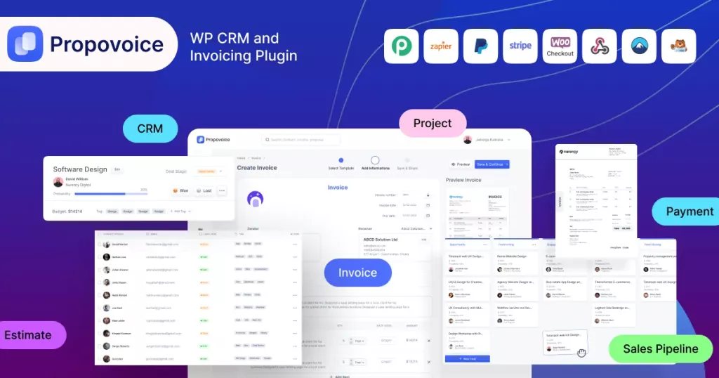 Propovoice Pro - Best WP CRM & Invoicing Plugins
