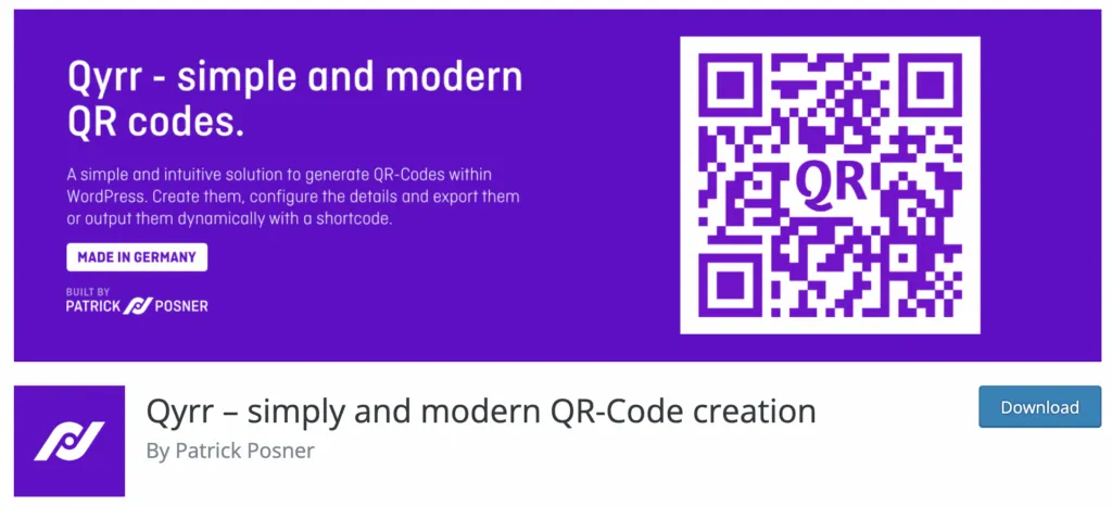 Qyrr-Code Pro - Create, Manage and Track QR-Codes in WordPress