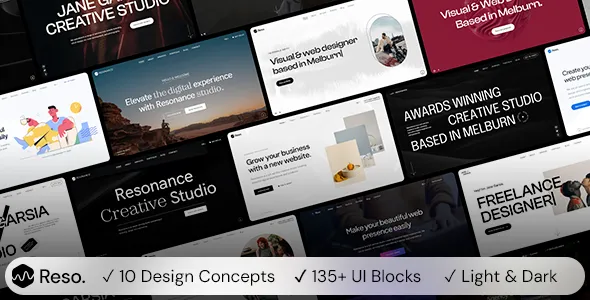 Resonance - Creative Modern Agency, Freelancer & Portfolio WordPress Theme