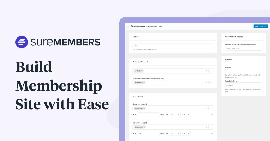 SureMembers - The Best Membership Plugin for WordPress