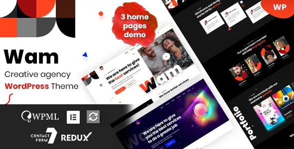 Wam - Creative Agency WordPress Theme