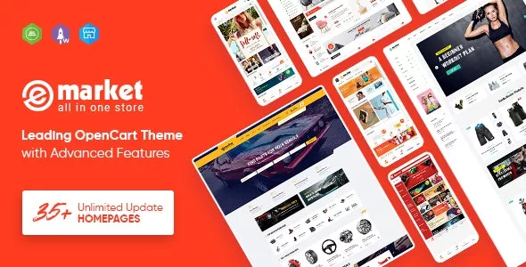 eMarket - Multipurpose MarketPlace OpenCart 3 Theme