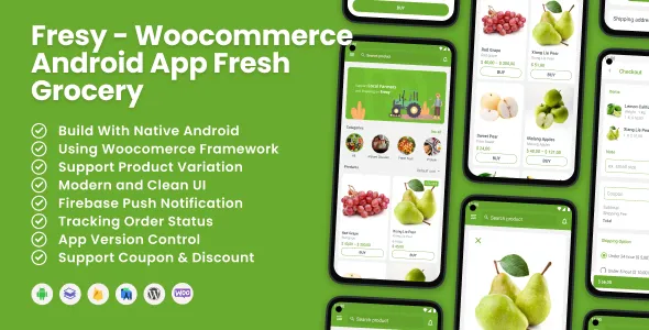 Fresy - Woocommerce Android App Fresh Grocery