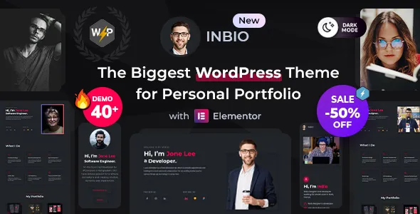 InBio - Personal Portfolio WordPress Theme